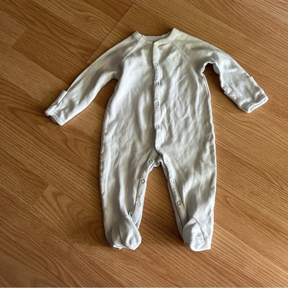 Ralph Lauren Light Blue Logo Onesie 3 Months - Picture 1 of 7